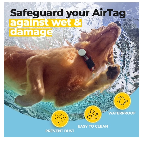 3-Pack AirTag Dog Collar Holder - Glow in The Dark - Picture 5 of 5